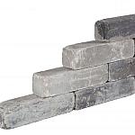 Linea Block Getrommeld Grey/Black 15x15x60  PARTIJ 34stuks