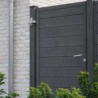 Poort 2,7x100x180 cm Black (incl. hang en sluitwerk)