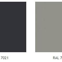 Aluminium Tand Groef Plank 20x200 cm Kleur Grey (RAL 7030)